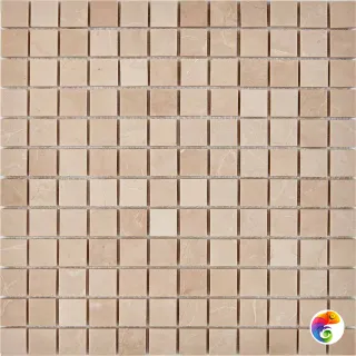PIX 227 Crema Nova, чип 23х23 мм, сетка 305х305х6 мм, Полированная