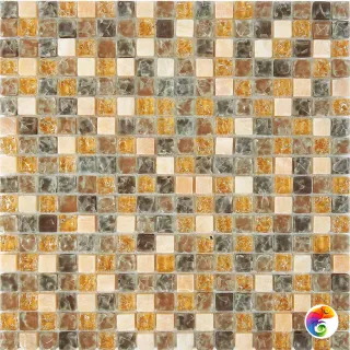 PIX704 из оникса и стекла, чип 15x15 мм, сетка 300х300x8 мм