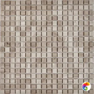 PIX 253 White Wooden, чип 15x15 мм, сетка 305х305x4 мм, Полированная