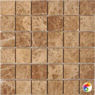 PIX 223 Light Emperador, чип 48x48 мм, сетка 305х305x6 мм, Полированная