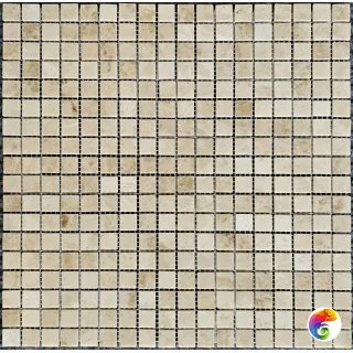 PIX 322 Cappucino, чип 15х15 мм, сетка 305х305х4 мм, Полированная