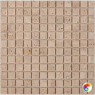 PIX 258 Travertine, чип 23х23 мм, сетка 305х305х4 мм, Матовая