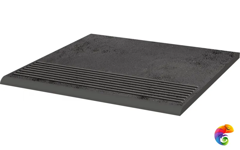 Ступень Ceramika Paradyz Semir Grafit stopnica prosta 29,5х29,5 (1,17)