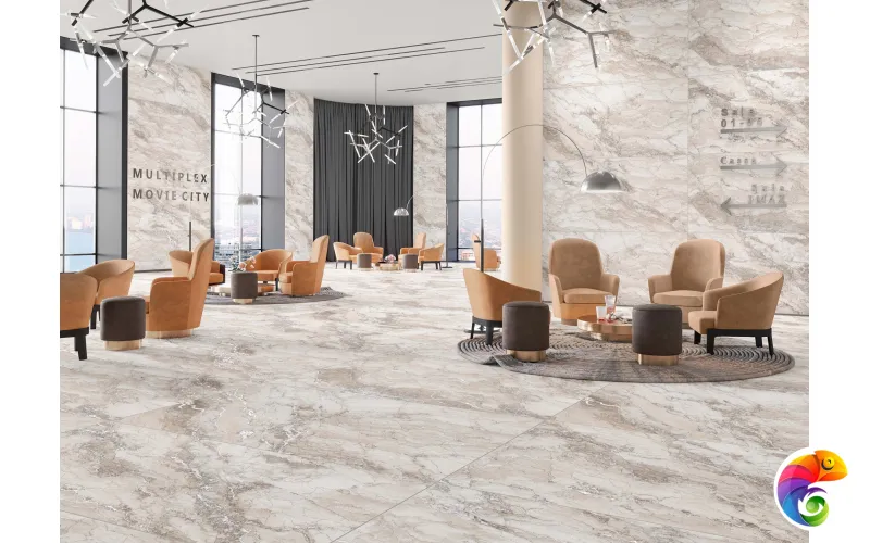 Керамогранит Realistik Rock Penguin White Carving 80x160 (2,56)