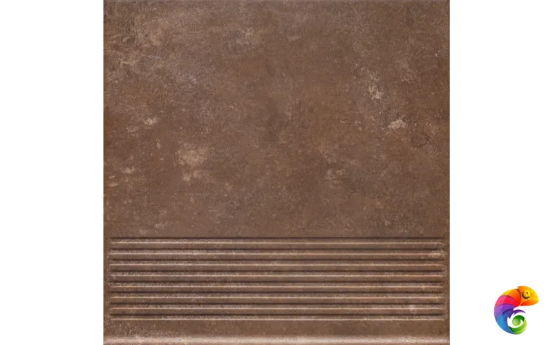 Ступень Ceramika Paradyz Ilario Brown Stopnica Prosta 29,5х29,5 (1,13)