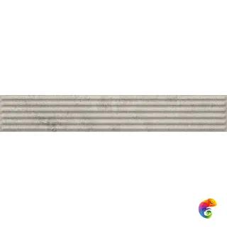 Плитка фасадная Ceramika Paradyz Carrizo Grey Elewacja Struktura Stripes Mix Mat 40x6,6 (0,79)