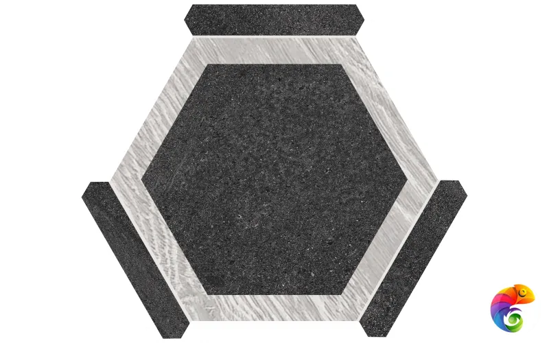 Керамогранит Monopole Oregon Grafito Gris 22x25