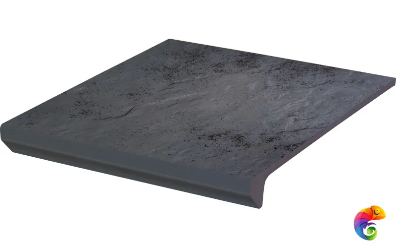 Капинос Ceramika Paradyz Semir Grafit kapinos stopnica prosta B1a 30x33