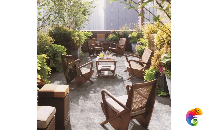 Ступень угловая Westerwalder Atrium Mittelgrau Eckflorentiner 32x32