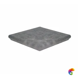 Ступень угловая Westerwalder Atrium Mittelgrau Eckflorentiner 32x32