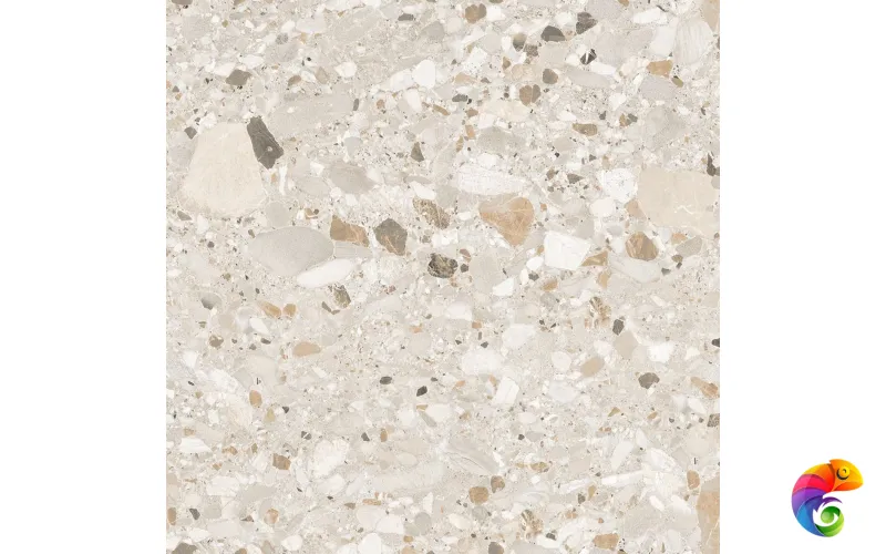 Керамогранит Realistik Terazzo Crema Carving 60x60 (1,44)