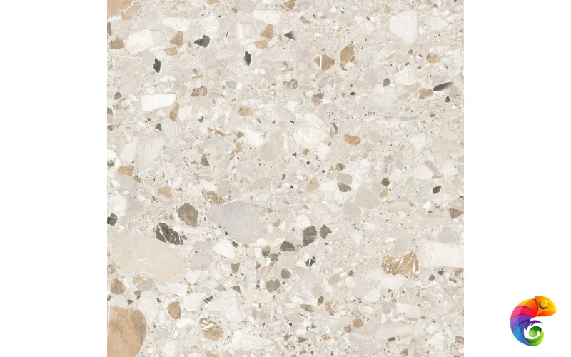 Керамогранит Realistik Terazzo Crema Carving 60x60 (1,44)