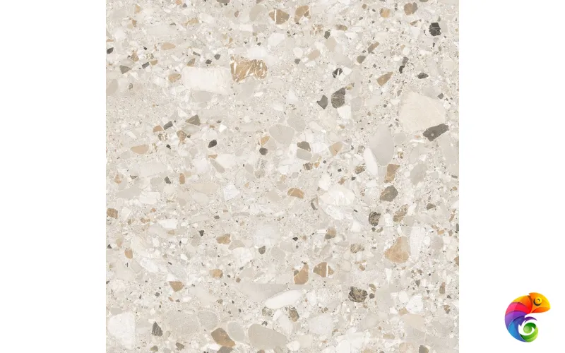 Керамогранит Realistik Terazzo Crema Carving 60x60 (1,44)