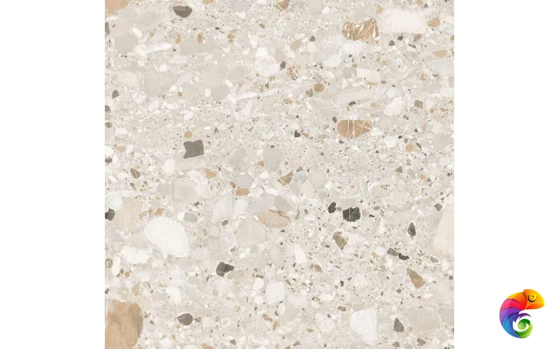 Керамогранит Realistik Terazzo Crema Carving 60x60 (1,44)