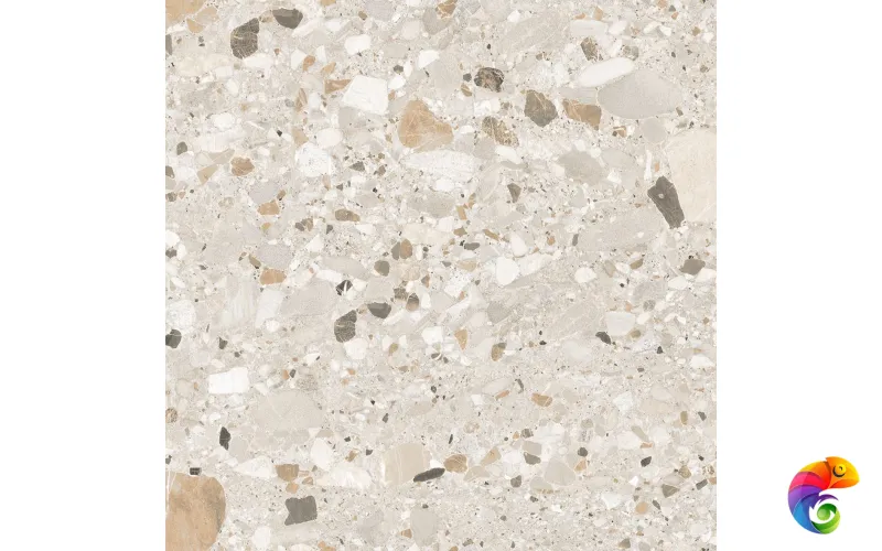Керамогранит Realistik Terazzo Crema Carving 60x60 (1,44)