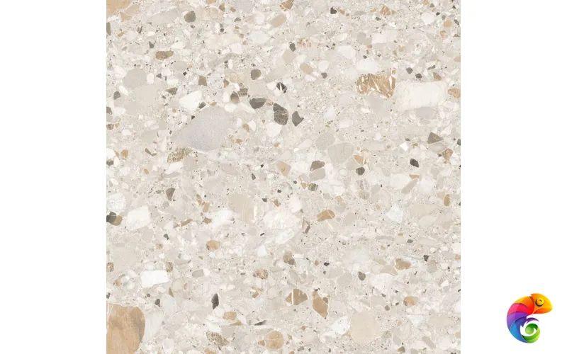 Керамогранит Realistik Terazzo Crema Carving 60x60 (1,44)