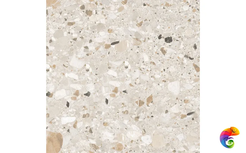 Керамогранит Realistik Terazzo Crema Carving 60x60 (1,44)