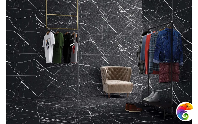 Керамогранит Realistik Atlantis Black Sugar Carving 60x120