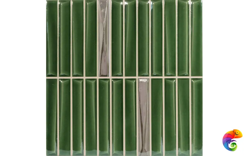 Декор Monopole Decor Melody Royal Green Gold 20x20