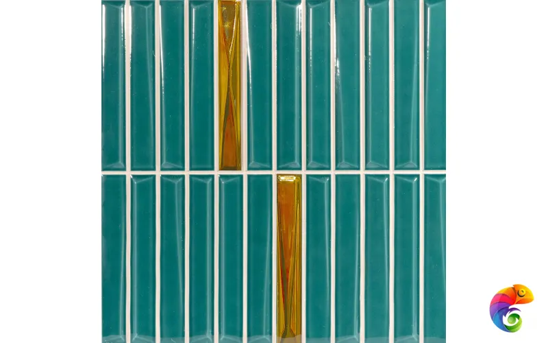 Декор Monopole Decor Melody Turquoise Silver 20x20