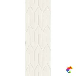 Плитка Ceramika Paradyz Nightwish Bianco B Struktura Rekt 25x75