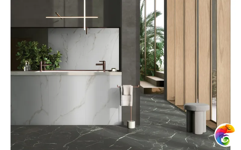 Керамогранит Vitra SilkMarble Порто Неро K947790R0001VTET МатR9 60x60 (1,80)