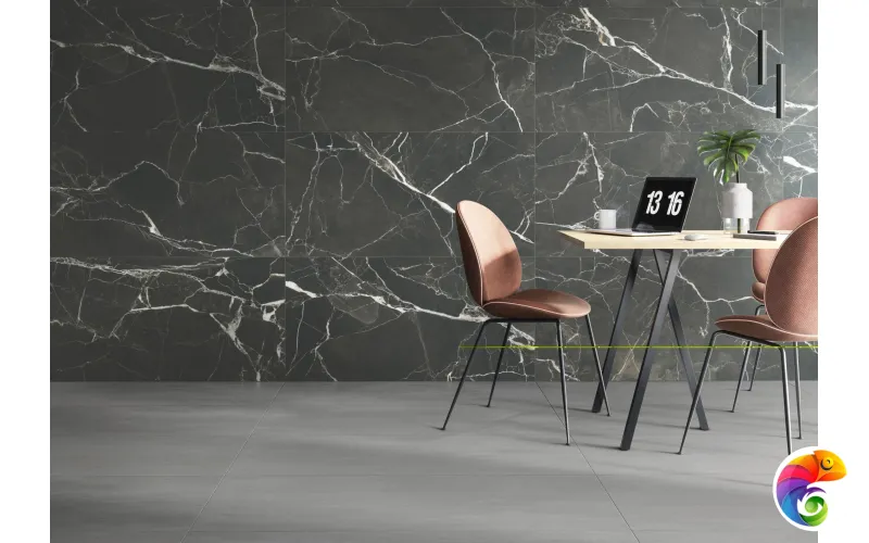 Керамогранит Vitra SilkMarble Порто Неро K947790R0001VTET МатR9 60x60 (1,80)