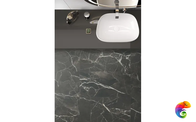 Керамогранит Vitra SilkMarble Порто Неро K947790R0001VTET МатR9 60x60 (1,80)
