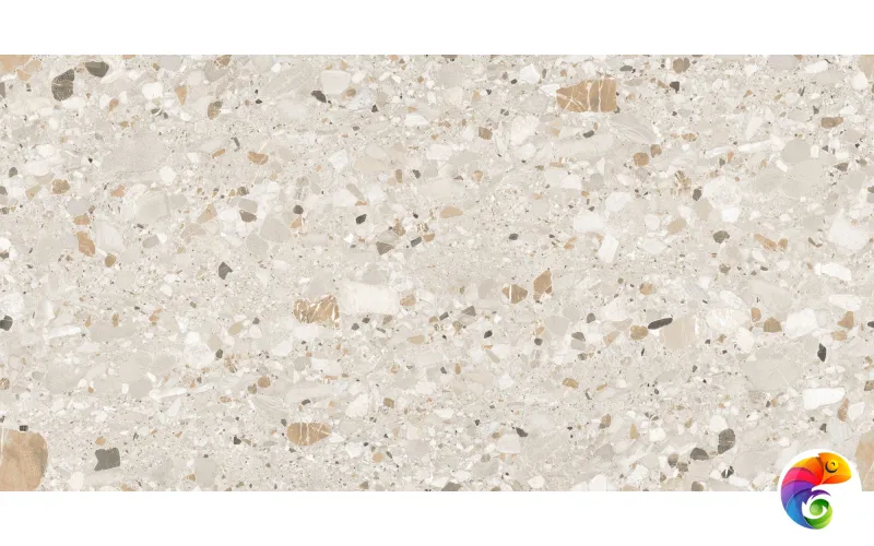 Керамогранит Realistik Terazzo Crema Carving 60x120