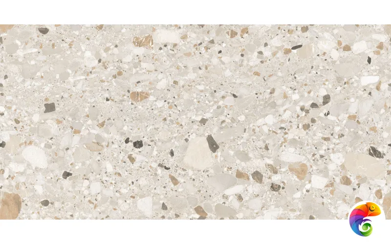 Керамогранит Realistik Terazzo Crema Carving 60x120