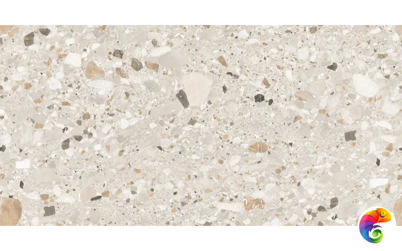 Керамогранит Realistik Terazzo Crema Carving 60x120