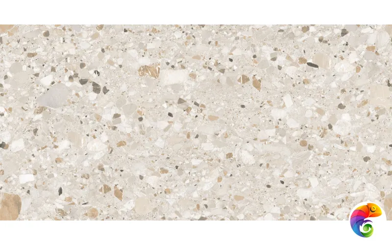 Керамогранит Realistik Terazzo Crema Carving 60x120