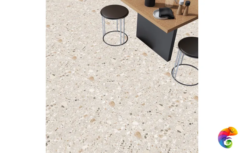Керамогранит Realistik Terazzo Crema Carving 60x120