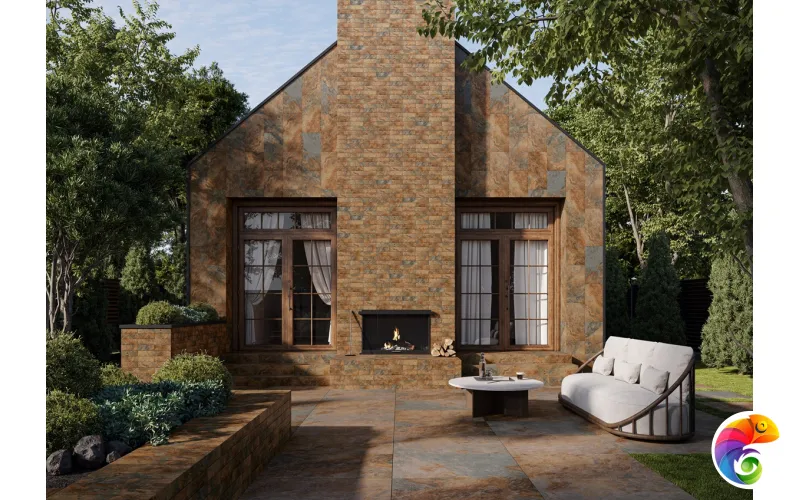 Плитка фасадная Ceramika Paradyz Ardis Rust Elewacja Struktura Mat 40x6,6 (0,79)