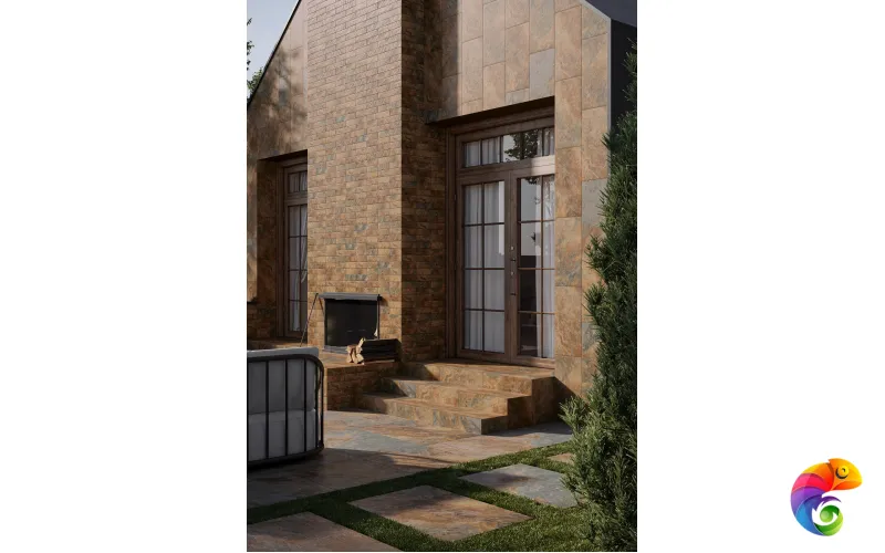 Плитка фасадная Ceramika Paradyz Ardis Rust Elewacja Struktura Mat 40x6,6 (0,79)