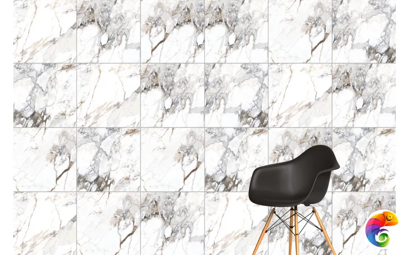 Керамогранит Marble-X Бреча Капрайа Белый Лаппато Рект 60x60 (1,44)
