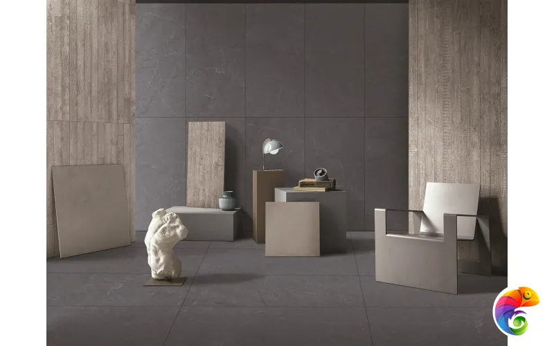 Керамогранит Realistik Pure Nero Carving 60х120