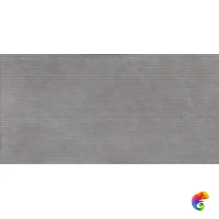 Realistik Fog Gris Linear Stonelo Carving 60x120