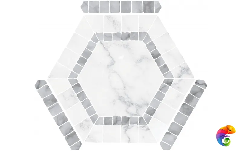 Керамогранит Monopole Ibiza White 22x25