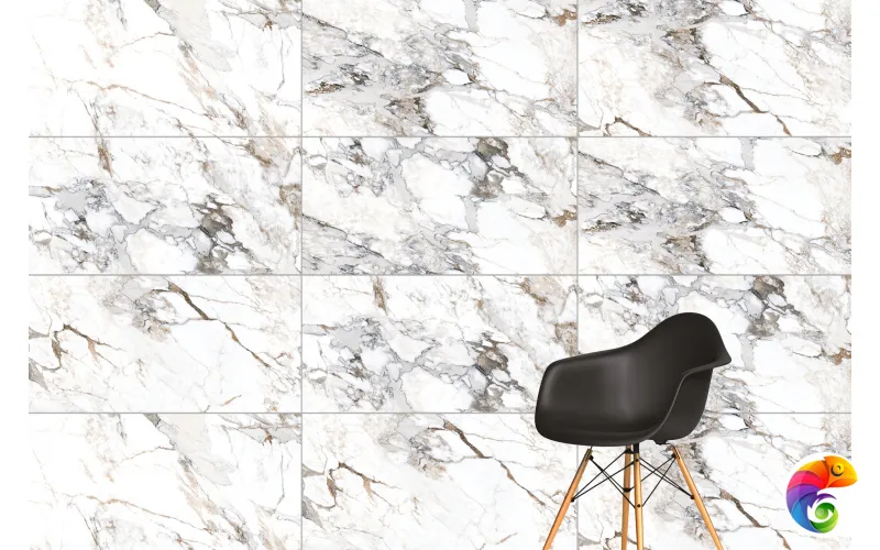 Керамогранит Vitra Marble-X Бреча Капрайа Белый Лаппато Рект K949761LPR01VTET 60x60 (1,80)