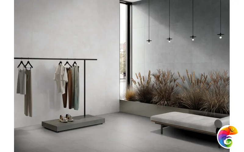 Керамогранит Vitra MicroCement Светло-серый K947891R0001VTER МатR10A 60x120 (1,44)