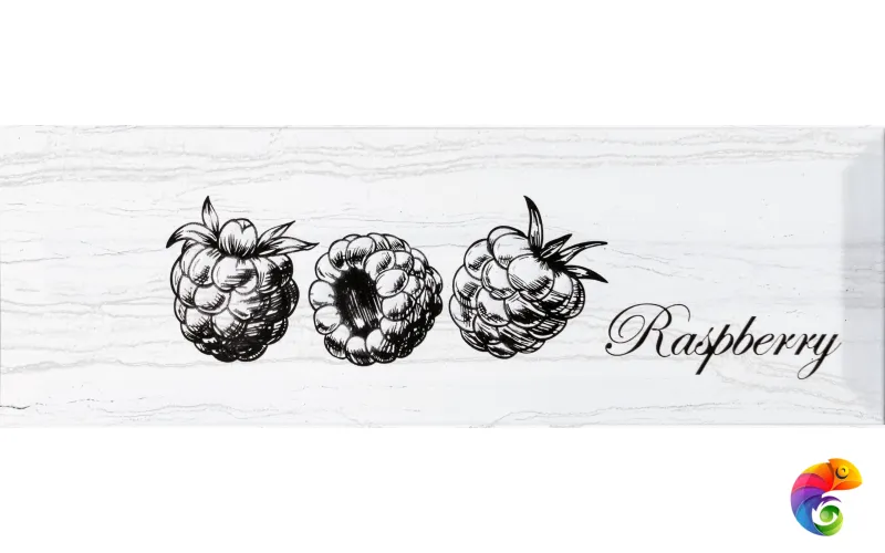 Декор Monopole Fruit Laguna Raspberry 10x30