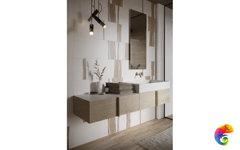 Плитка Ceramika Paradyz Bella Grys Decor Mix Rekt Mat 29,8x89,8