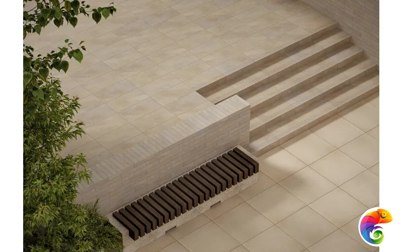 Ступень Ceramika Paradyz Eremite Crema Stopnica Prosta Struktura Mat 30x60 (1,44)