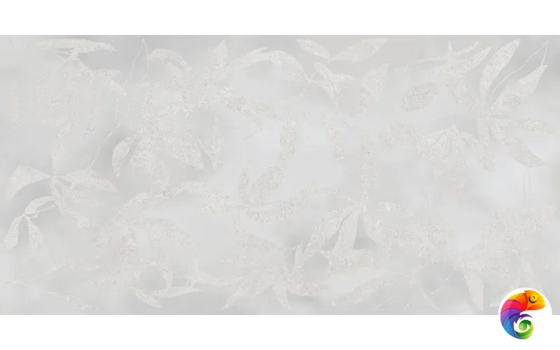 Керамогранит Vitra ArtWall Цветы Серый Матовый 60x120 (1,44)