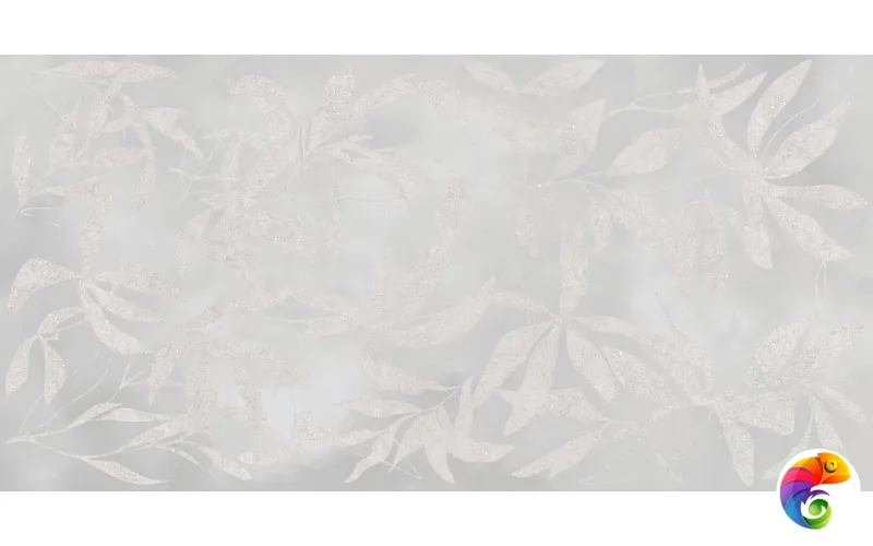 Керамогранит Vitra ArtWall Цветы Серый Матовый 60x120 (1,44)