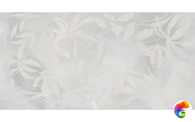 Керамогранит Vitra ArtWall Цветы Серый Матовый 60x120 (1,44)