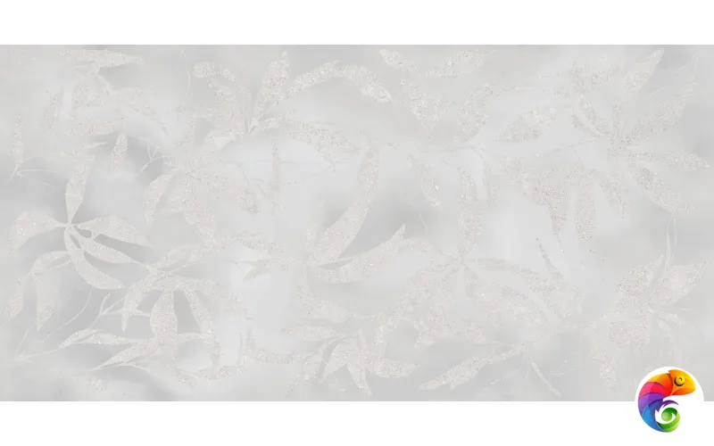 Керамогранит Vitra ArtWall Цветы Серый Матовый 60x120 (1,44)