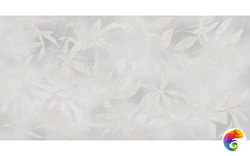 Керамогранит Vitra ArtWall Цветы Серый Матовый 60x120 (1,44)