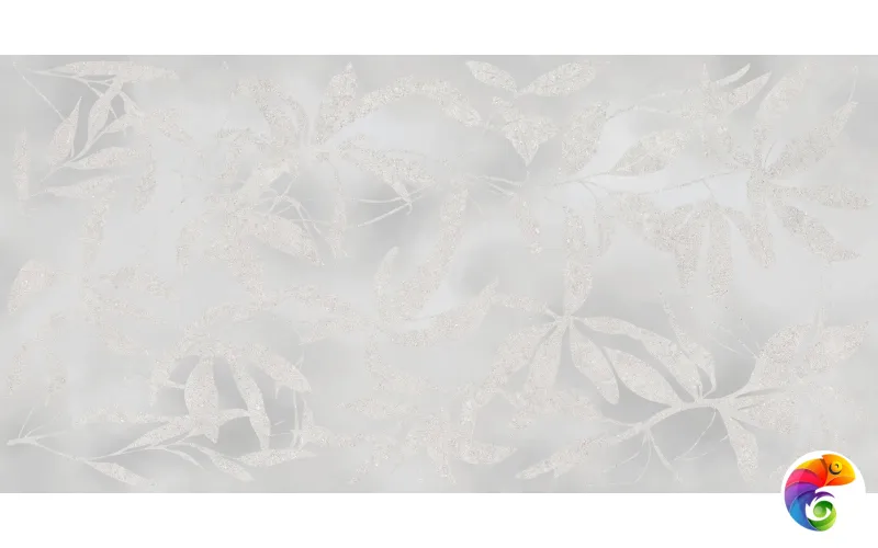 Керамогранит Vitra ArtWall Цветы Серый Матовый 60x120 (1,44)